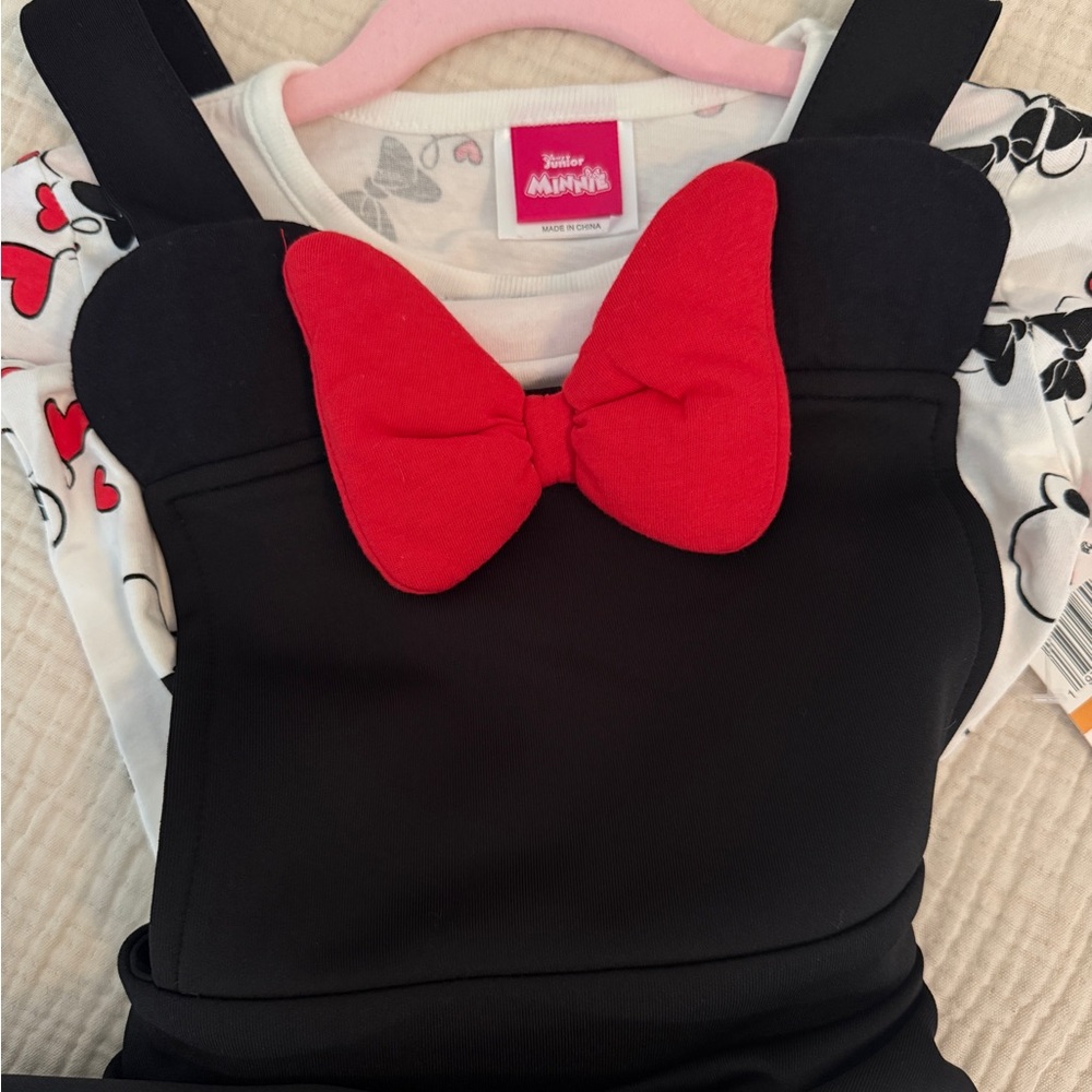 Disney Black Dress with Red Bow - Picture 3 of 4